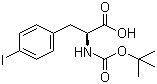 structure of CAS# 62129-44-6, Boc-4-碘-L-苯丙氨酸