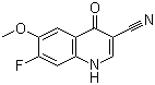 structure of CAS# 622369-38-4, 7-氟-6-甲氧基-4-氧代-1,4-二氢-3-喹啉甲腈