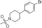 structure of CAS# 622386-94-1, 4-(4-Bromophenyl)-1-(methylsulfonyl)piperidine