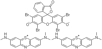 structure of CAS# 62298-42-4, 天青 B 曙红