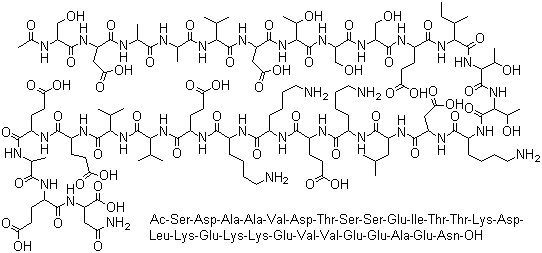 structure of CAS# 62304-98-7, 胸腺肽 alpha 1