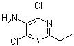 CAS # 6237-96-3, 4,6-Dichloro-2-ethyl-5-pyrimidinamine