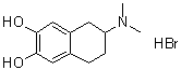 CAS 登录号：62421-56-1, 6-(二甲基氨基)-5,6,7,8-四氢-2,3-萘二酚氢溴酸盐