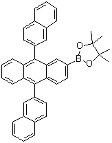 CAS 登录号：624744-67-8, 2-(9,10-二-2-萘基-2-蒽基)-4,4,5,5-四甲基-1,3,2-二氧硼杂环戊烷