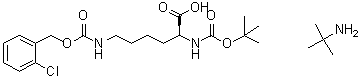 CAS # 62559-79-9, N6-[[(2-Chlorophenyl)methoxy]carbonyl]-N2-[(1,1-dimethylethoxy)carbonyl]-L-lysine compd. with 2-methyl-2-propanamine
