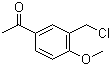 CAS 登录号：62581-82-2, 3'-(氯甲基)-4'-甲氧基苯乙酮
