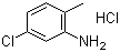 structure of CAS# 6259-42-3, 2-氨基-4-氯甲苯盐酸盐