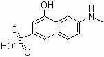 CAS 登录号：6259-53-6, N-甲基-gamma-酸, 4-羟基-6-甲胺基-2-萘磺酸