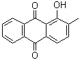 structure of CAS# 6268-09-3, 1-羟基-2-甲基-9,10-蒽醌