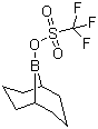 structure of CAS# 62731-43-5, 9-Borabicyclo[3.3.1]nonyl trifluoromethanesulfonate