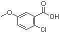 structure of CAS# 6280-89-3, 2-氯-5-甲氧基苯甲酸