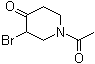 structure of CAS# 62829-47-4, 1-乙酰基-3-溴-4-哌啶酮