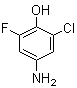 structure of CAS# 62918-76-7, 4-氨基-2-氯-6-氟苯酚