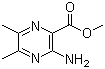structure of CAS# 6294-72-0, 3-氨基-5,6-二甲基-2-吡嗪羧酸甲酯