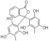 CAS 登录号：6295-55-2, 3,3-二(2,4,6-三羟基-3-甲基苯基)-1(3H)-异苯并呋喃酮