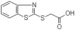 structure of CAS# 6295-57-4, (1,3-苯并噻唑-2-硫基)乙酸