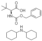 Cbz-L-tert-Leucine dicyclohexylamine salt molecular structure (CAS 62965-37-1)