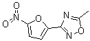 3-(5-硝基-2-呋喃基)-5-甲基-1,2,4-恶二唑分子结构 (CAS 63-61-6)