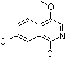 structure of CAS# 630423-36-8, 1,7-二氯-4-甲氧基异喹啉