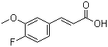 CAS 登录号：630424-79-2, 4-氟-3-甲氧基肉桂酸