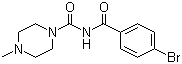 CAS 登录号：6312-50-1, N-(4-溴苯甲酰基)-4-甲基哌嗪-1-甲酰胺