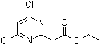 4,6-二氯-2-嘧啶乙酸乙酯分子结构 (CAS 63155-10-2)