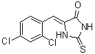 CAS 登录号：6318-38-3, 5-[(2,4-二氯苯基)亚甲基]-2-硫代-4-咪唑烷酮