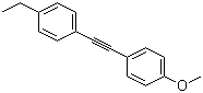 structure of CAS# 63221-88-5, 4-甲氧基-4'-乙基二苯乙炔