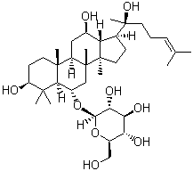 structure of CAS# 63223-86-9, Ginsenoside Rh1