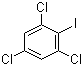 structure of CAS# 6324-50-1, 2,4,6-Trichloroiodobenzene