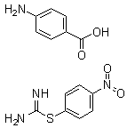 CAS # 6326-40-5, 4-Nitrophenyl carbamimidothioate mono(p-aminobenzoate), NSC 30631