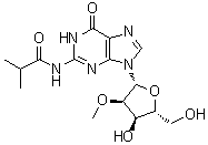 CAS # 63264-29-9, N2-Isobutyryl-2'-O-methylguanosine, N-[9-[(2R,3R,4R,5R)-4-hydroxy-5-(hydroxymethyl)-3-methoxyoxolan-2-yl]-6-oxo-1H-purin-2-yl]-2-methylpropanamide