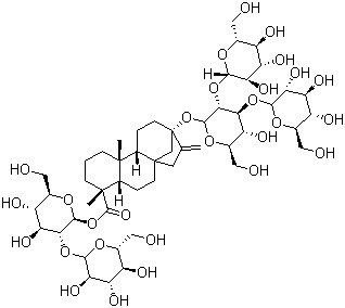 structure of CAS# 63279-13-0, 莱苞迪甙 D