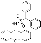 CAS # 6331-89-1, alpha-Phenyl-N-(9H-xanthen-9-yl)benzenemethanesulfonamide, NSC 37359