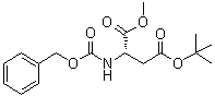 structure of CAS# 63327-57-1, N-[苄氧羰基]-L-天冬氨酸 4-叔丁酯 1-甲酯