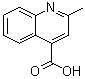 structure of CAS# 634-38-8, 2-甲基-4-喹啉羧酸