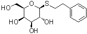 structure of CAS# 63407-54-5, 2-苯基乙基 1-硫代-beta-D-半乳糖苷