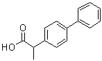 CAS 登录号：6341-72-6, 2-(4-联苯基)丙酸