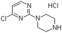 structure of CAS# 634469-41-3, 4-氯-2-哌嗪-1-基嘧啶盐酸盐