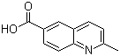 CAS 登录号：635-80-3, 2-甲基-6-喹啉羧酸, 2-甲基-6-喹啉甲酸