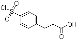structure of CAS# 63545-54-0, 4-(氯磺酰基)苯丙酸