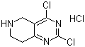 structure of CAS# 635698-30-5, 2,4-Dichloro-5,6,7,8-tetrahydropyrido[4,3-d]pyrimidine hydrochloride