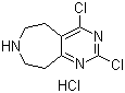 2,4-Dichloro-6,7,8,9-tetrahydro-5H-pyrimido[4,5-d]azepine hydrochloride molecular structure (CAS 635698-50-9)