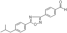 CAS 登录号：635701-88-1, 4-[5-[4-(2-甲基丙基)苯基]-1,2,4-恶二唑-3-基]苯甲醛