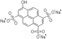 CAS 登录号：6358-69-6, 溶剂绿 7, 8-羟基芘-1,3,6-三磺酸三钠盐