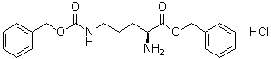 structure of CAS# 63594-37-6, N5-[苄氧羰基]-L-鸟氨酸苄酯单盐酸盐
