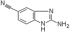 structure of CAS# 63655-40-3, 5-氰基-2-氨基苯并咪唑