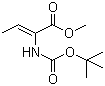 structure of CAS# 63658-16-2, (2Z)-2-[[(1,1-Dimethylethoxy)carbonyl]amino]-2-butenoic acid methyl ester
