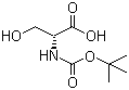 CAS 登录号：6368-20-3, Boc-D-丝氨酸, N-叔丁氧羰基-D-丝氨酸
