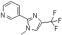 CAS 登录号：63875-04-7, 3-[1-甲基-4-(三氟甲基)-1H-咪唑-2-基]-吡啶